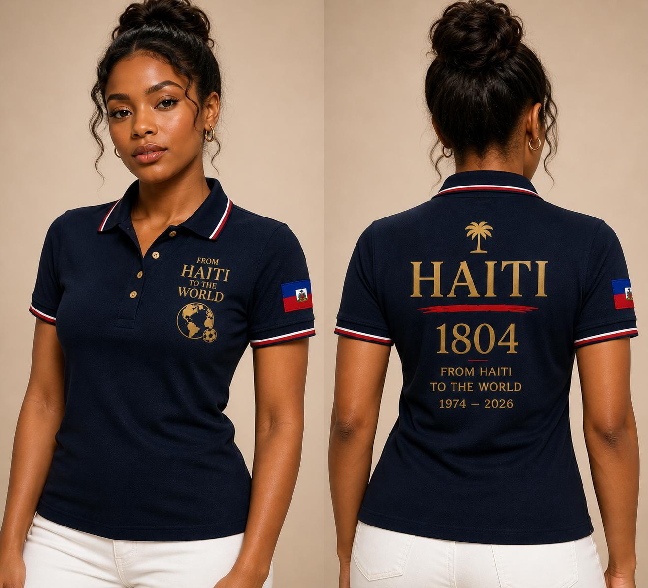 Haiti To The World Heritage Polo Shirt– Women Edition