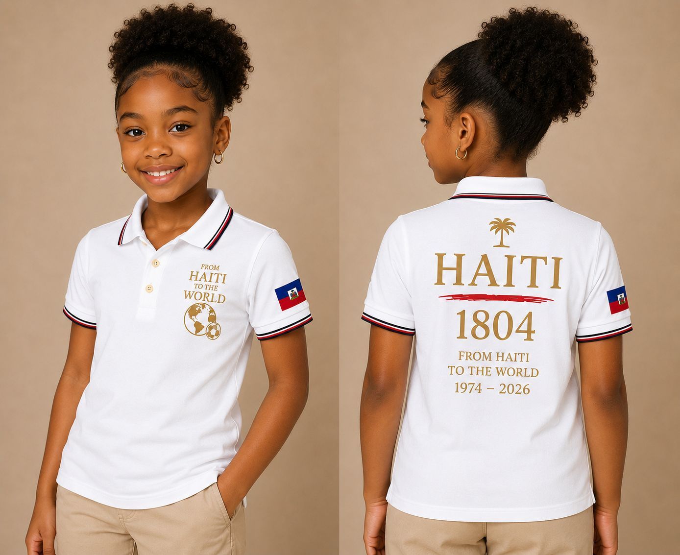 1804 Haitian legacy Polo Shirt - Kids Edition