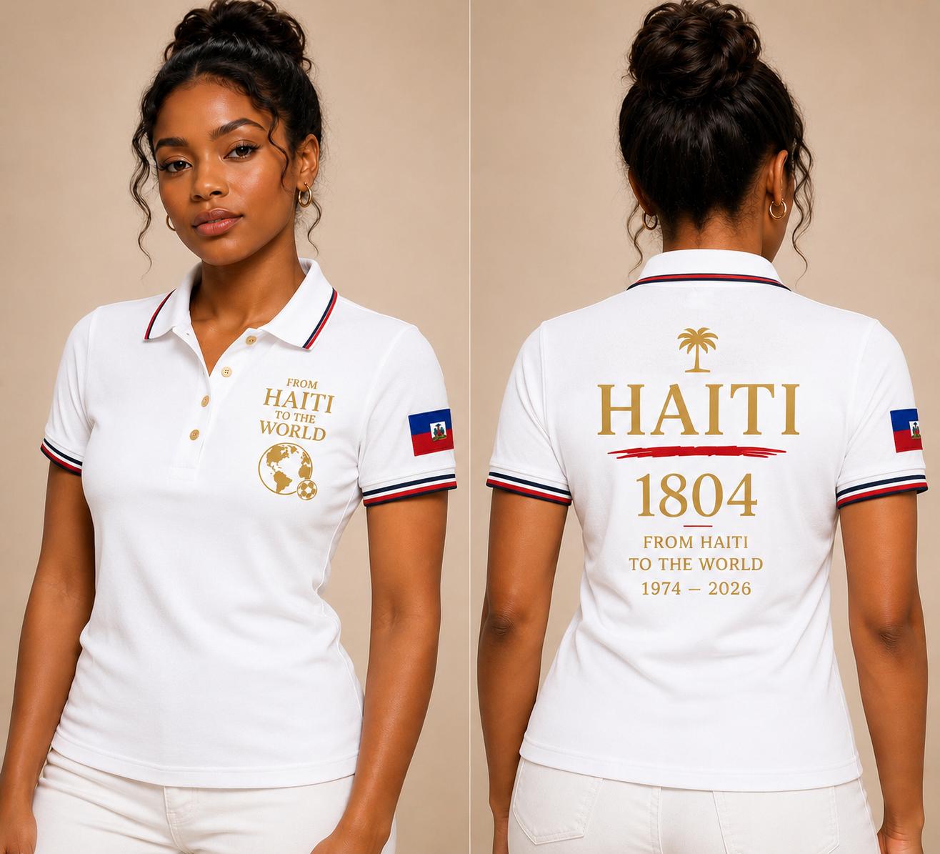 Haiti To The World Heritage Polo Shirt– Women Edition