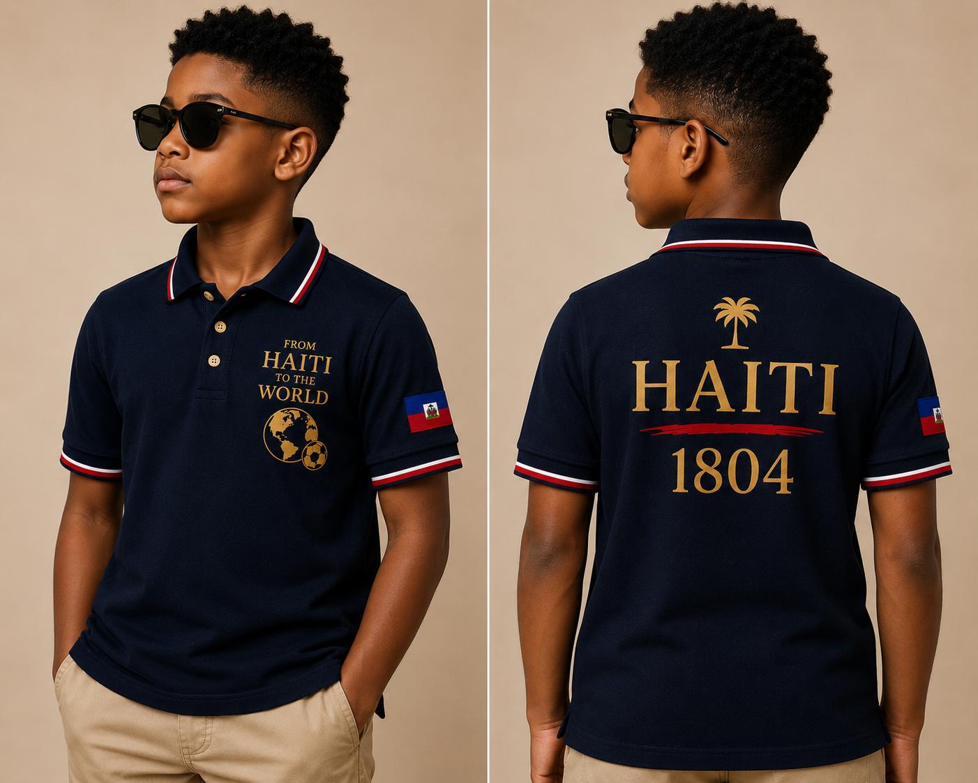 1804 Haitian Legacy Polo Shirt- Kids Edition