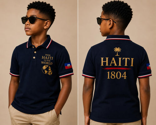 1804 Haitian Legacy Polo Shirt- Kids Edition