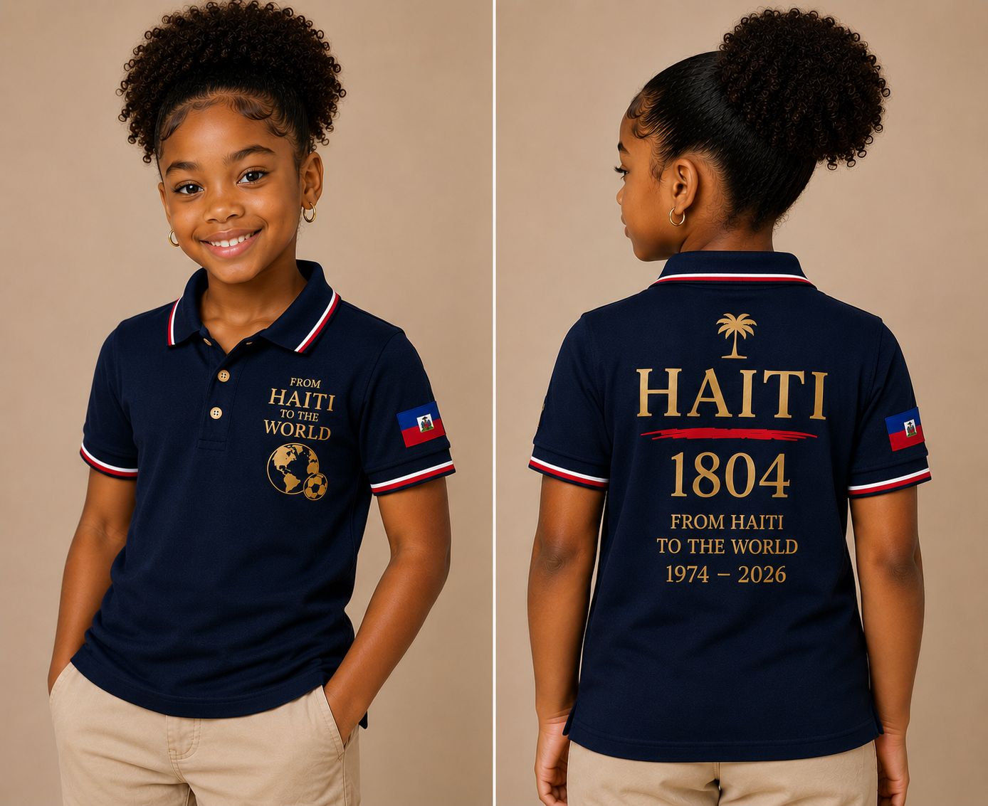 1804 Haitian legacy Polo Shirt - Kids Edition
