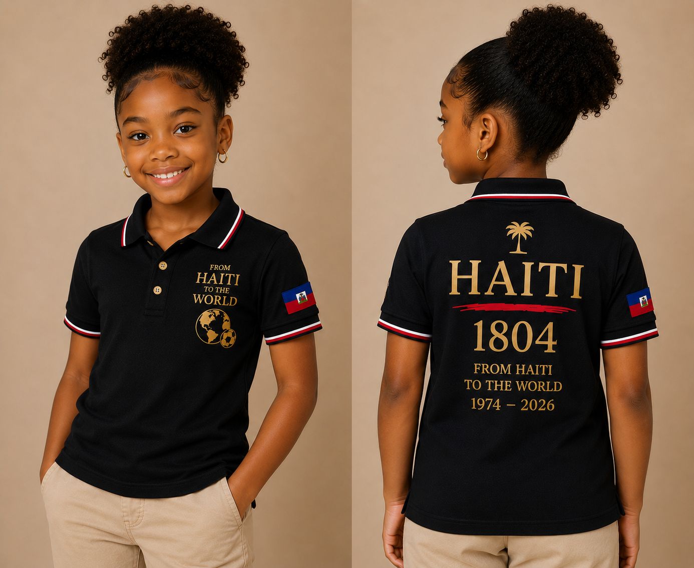 1804 Haitian legacy Polo Shirt - Kids Edition