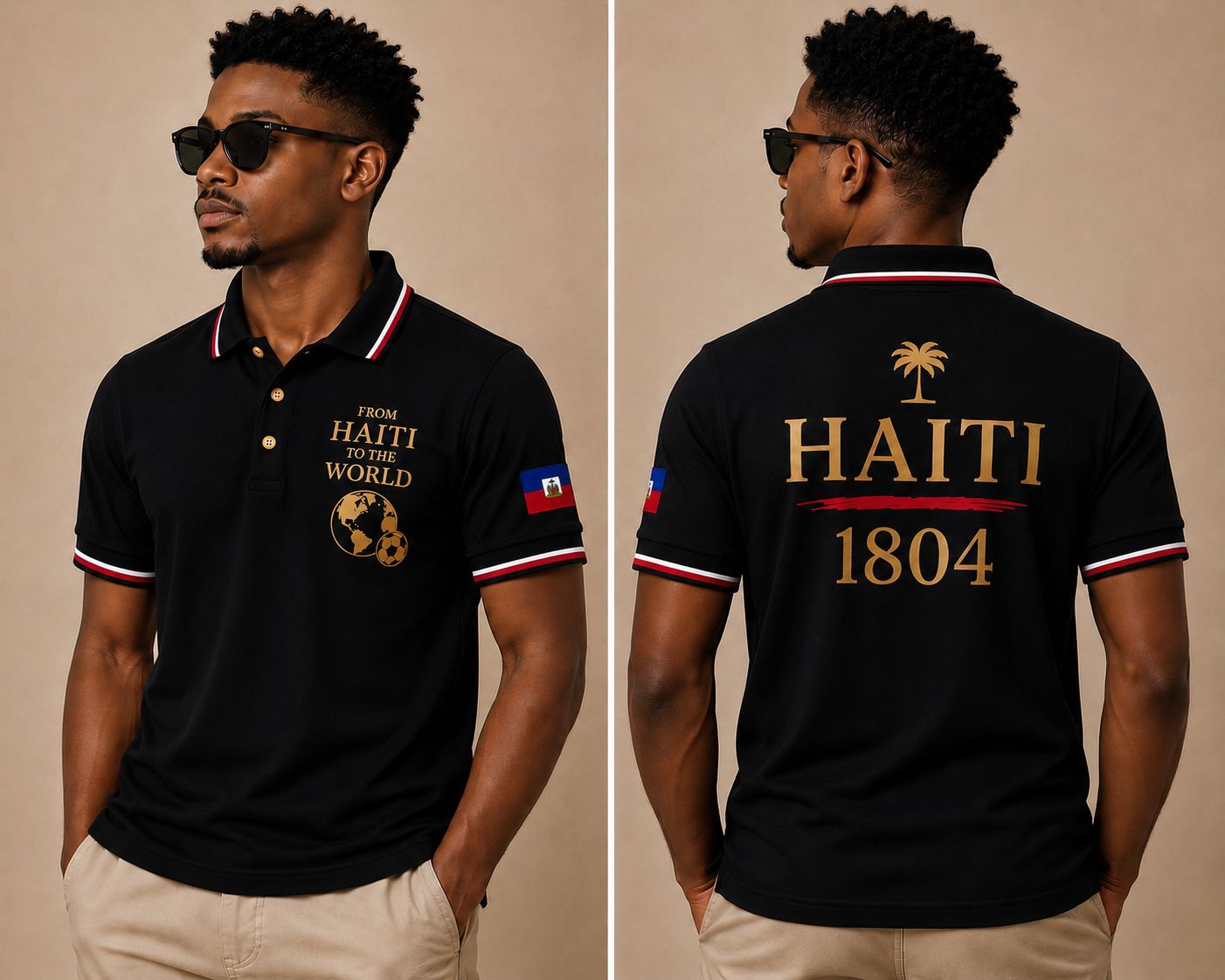 1804 Haitian Legacy Polo Shirt - Men Edition.
